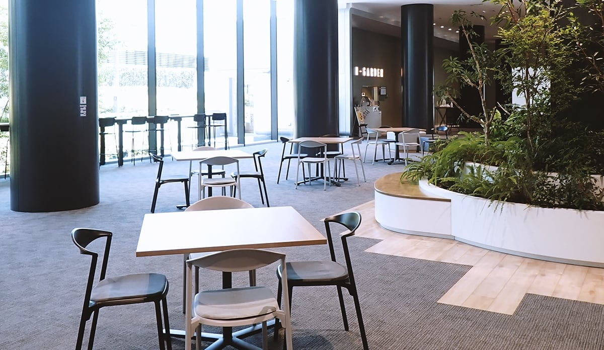 小牧工場の休憩エリア